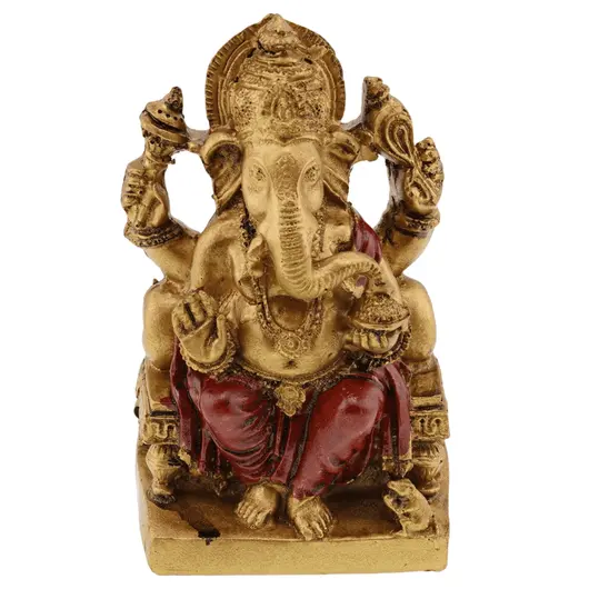 Statueta Feng Shui Ganesha pe tron - 11cm