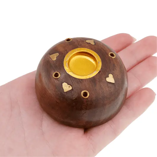 Suport ardere betisoare si conuri parfumate rotund, inima - 5cm, imagine 4