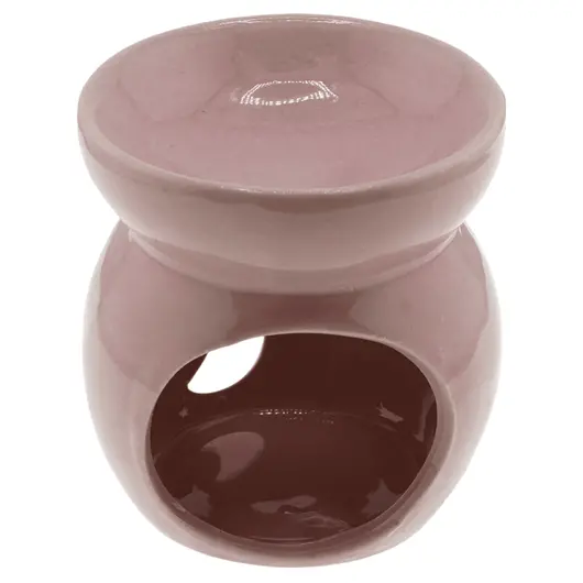 Vas aromaterapie din ceramica model celest rotund, roz - 7,5cm, imagine 2