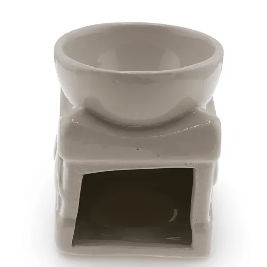 Vas aromaterapie din ceramica model elefant, bej - 8cm, imagine 2