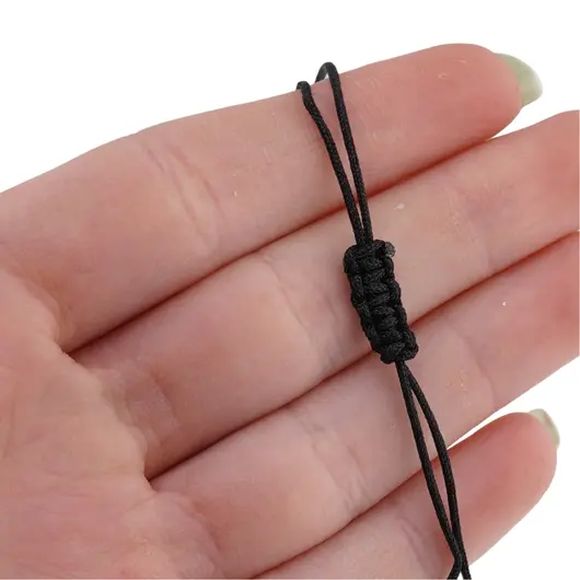 Bratara reglabila cu snur negru Aventurin, 8mm, imagine 4