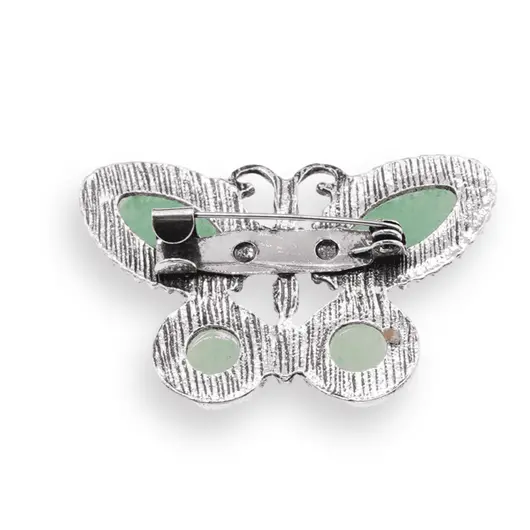 Brosa fluture cu Aventurin, 44mm, imagine 2