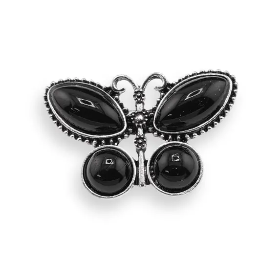 Brosa fluture cu Onix, 44mm