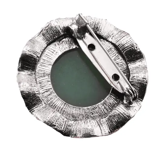 Brosa rotunda cu Aventurin, 45mm, imagine 2