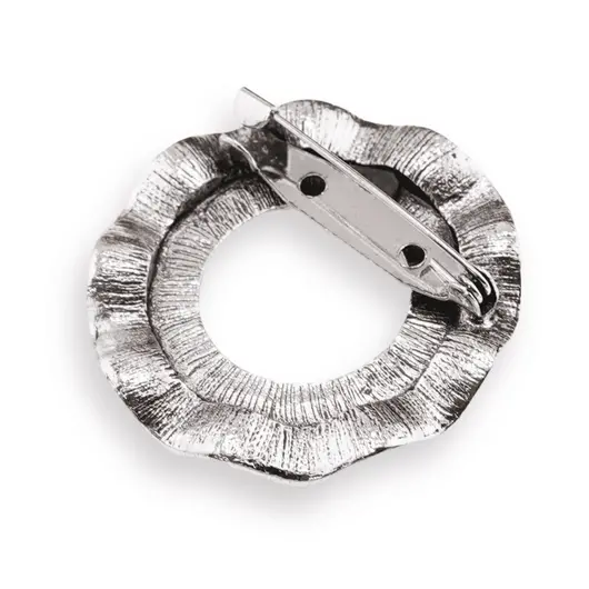 Brosa rotunda cu Opalit, 45mm, imagine 2