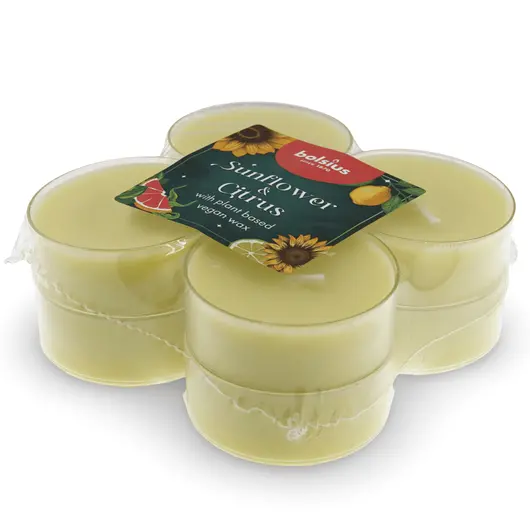 Lumanare parfumata 8 pastile Bolsius - Floarea Soarelui si Citrice, imagine 2
