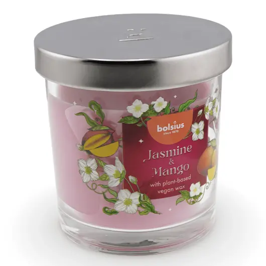 Lumanare parfumata tip borcan Bolsius - Mango si Iasomie, imagine 3