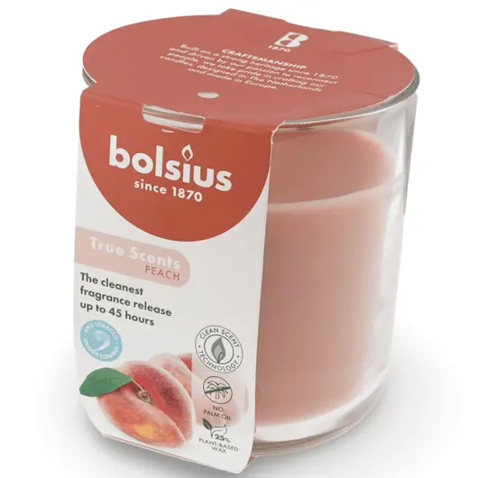 Lumanare parfumata tip borcan Bolsius - True Scents Piersica, imagine 2