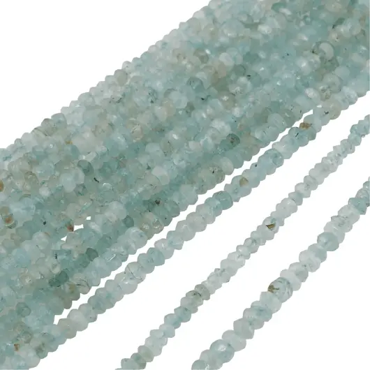 Sirag Acvamarin discuri fatetate 4-5mm, 33cm, imagine 2