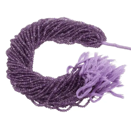 Sirag ametist discuri fatetate 4mm, 33cm, imagine 4