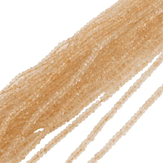 Sirag citrin natural discuri fatetate 3-4mm, 33cm, imagine 3