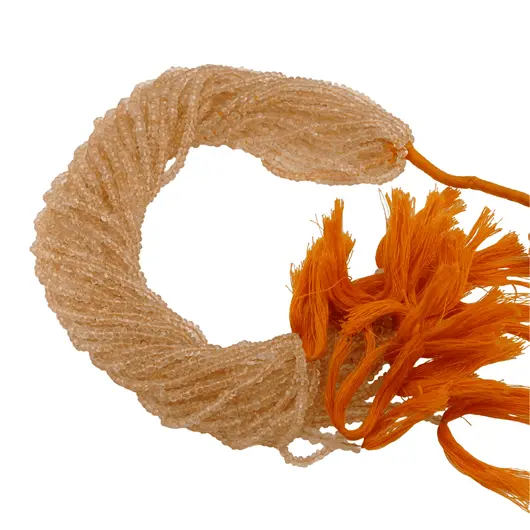Sirag citrin natural discuri fatetate 3-4mm, 33cm, imagine 4