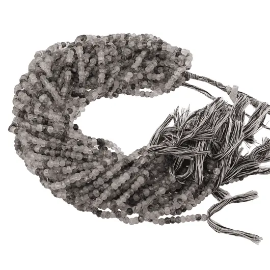Sirag Cuart turmalinat discuri fatetate 5mm, 33cm, imagine 3