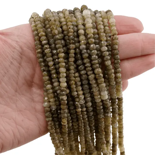 Sirag Granat verde discuri fatetate 4-5mm, 33cm, imagine 4