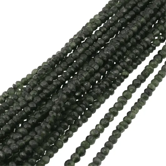 Sirag nefrit dark discuri fatetate 5-6mm, 33cm, imagine 2