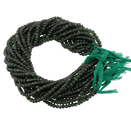 Sirag nefrit dark discuri fatetate 5-6mm, 33cm, imagine 3
