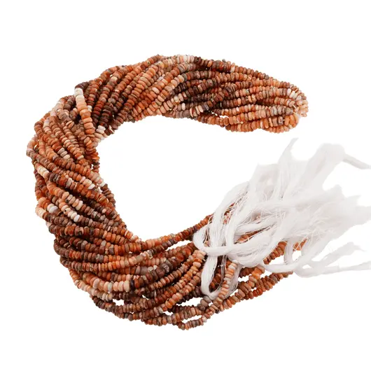 Sirag Opal Portocaliu discuri fatetate 4-5mm, 33cm, imagine 3