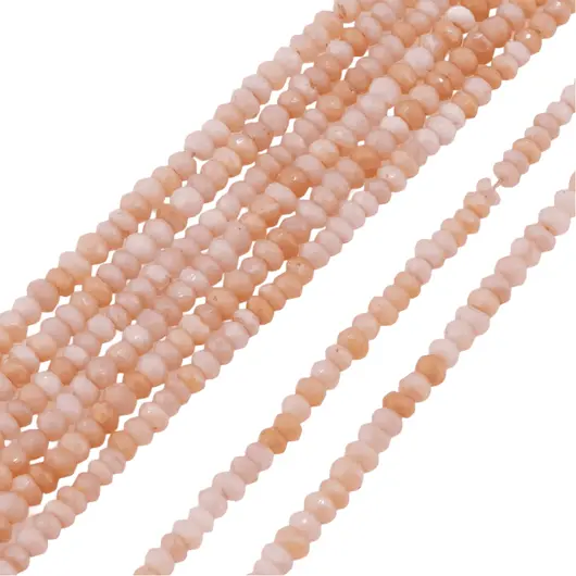 Sirag opal roz discuri fatetate 3-4mm, 33cm, imagine 2