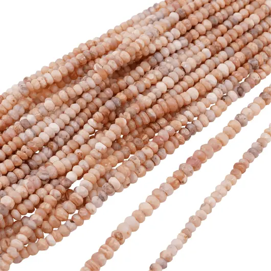 Sirag opal roz discuri fatetate 4-5mm, 33cm, imagine 2