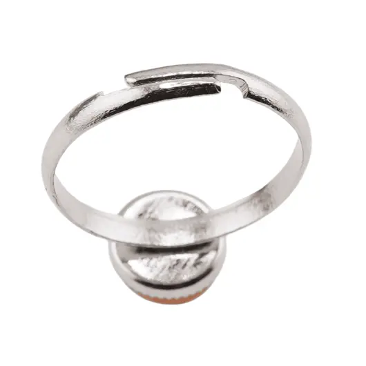 Inel reglabil Jad galben, 8mm, imagine 4