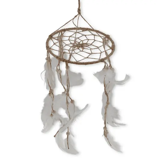 Talismanul viselor cu pene albe, mare - 40 x 16cm