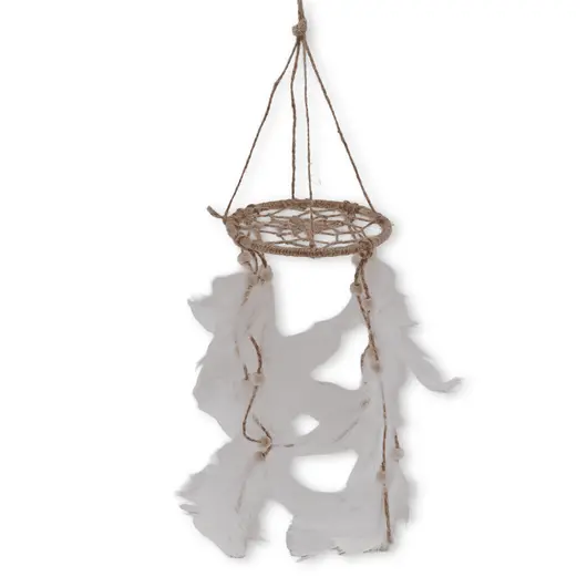 Talismanul viselor cu pene albe, mic - 35 x 10cm