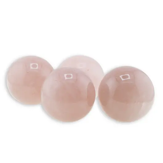 Sfera cristal natural Cuart roz, 350g, imagine 3