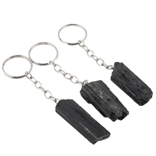 Breloc Turmalina neagra bruta, 30-40mm, imagine 2