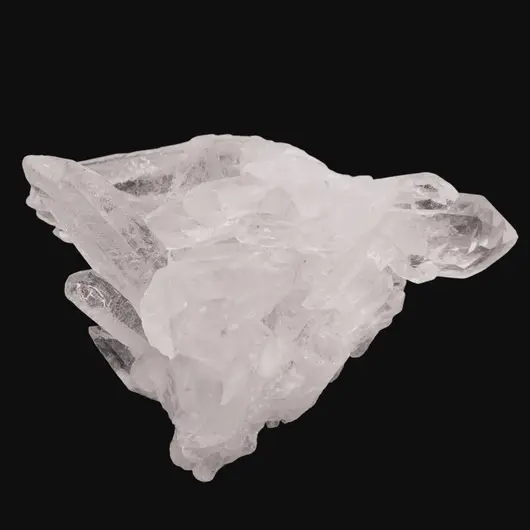 Cristal de stanca A++ cluster cu varf, 40-60g, imagine 4