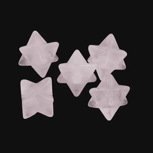 Merkaba din Cuart roz, 2-2,5cm