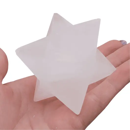 Merkaba din Selenit - 6,5cm, imagine 3