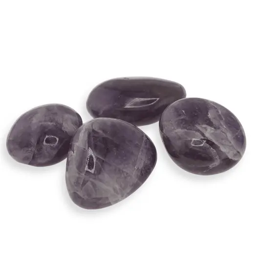 Palm Stone cristal natural Ametist, 40-60g, imagine 3