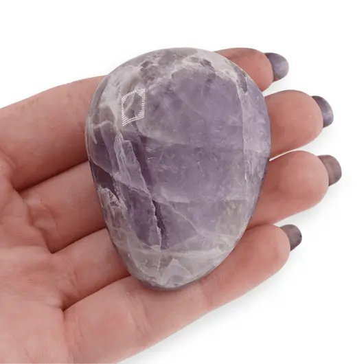 Palm Stone cristal natural Ametist, 40-60g, imagine 5