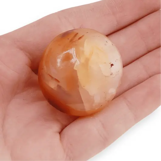 Palm Stone cristal natural Carneol, 30-50g, imagine 5