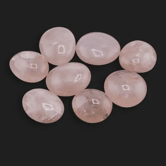 Palm Stone cristal natural Cuart roz, 40-70g, imagine 2