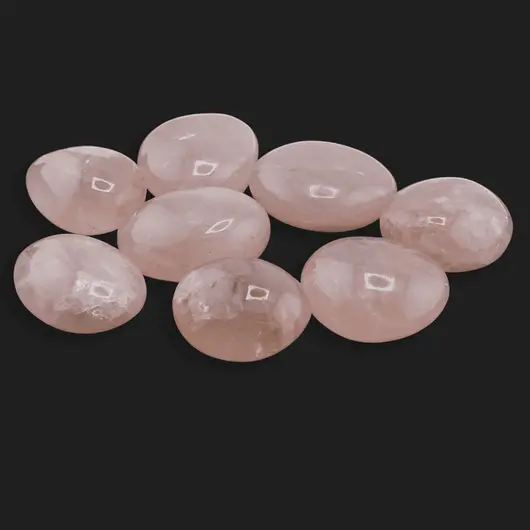 Palm Stone cristal natural Cuart roz, 40-70g, imagine 4