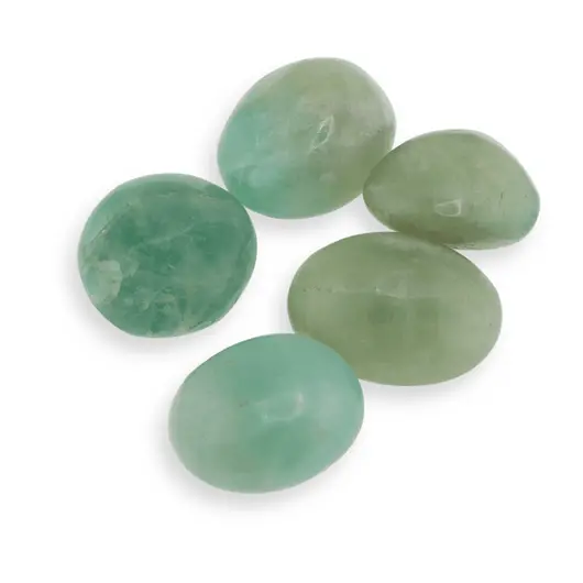 Palm Stone cristal natural Fluorit verde, 70-90g, imagine 2