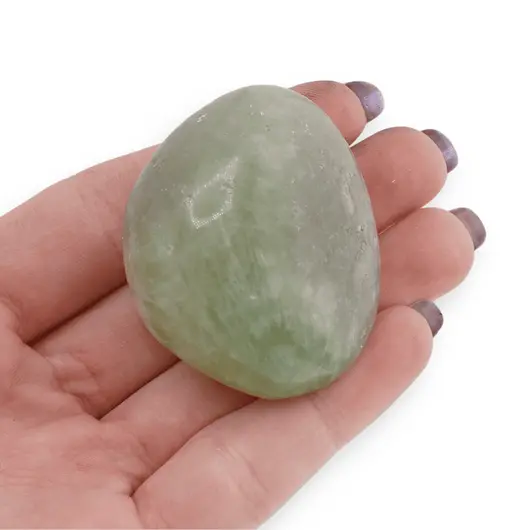 Palm Stone cristal natural Fluorit verde, 70-90g, imagine 5