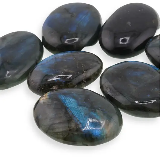 Palm Stone cristal natural Labradorit, 80-100g, imagine 3