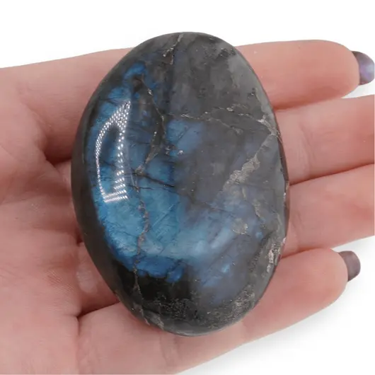 Palm Stone cristal natural Labradorit, 80-100g, imagine 4