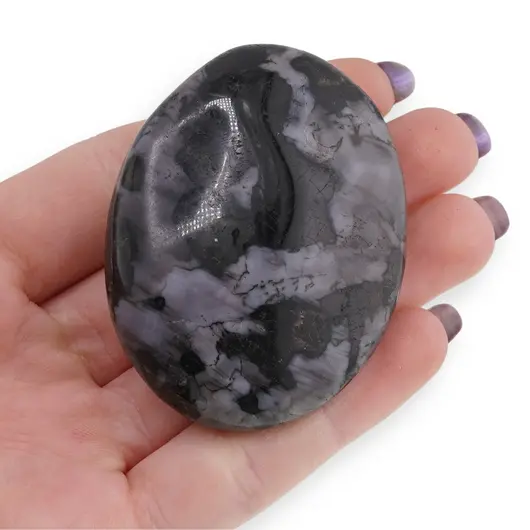 Palm Stone cristal natural Merlinit, 50-70g, imagine 3