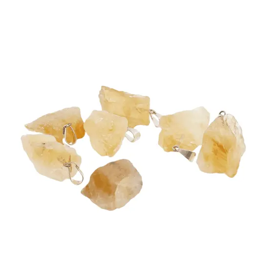 Pandantiv cristal natural brut Citrin, 15-20mm, imagine 3