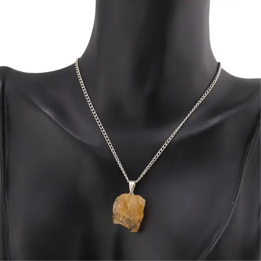 Pandantiv cristal natural brut Citrin, 15-20mm, imagine 4