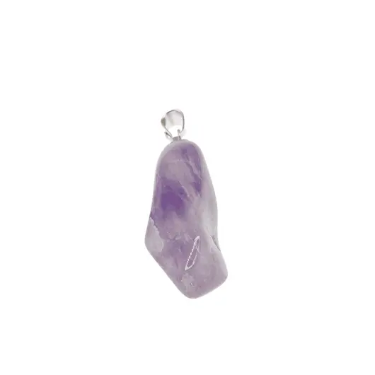 Pandantiv cristal natural rulat Ametist, 15-25mm, imagine 4