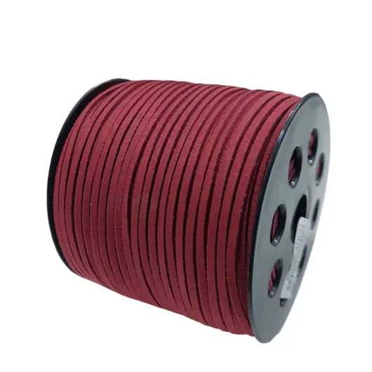Snur piele ecologica grena, 3mm, 90 de metri/rola
