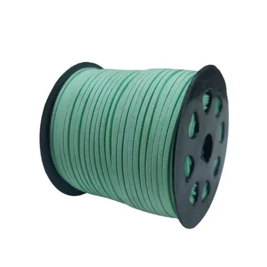 Snur piele ecologica turcoaz, 3mm, 90 de metri/rola