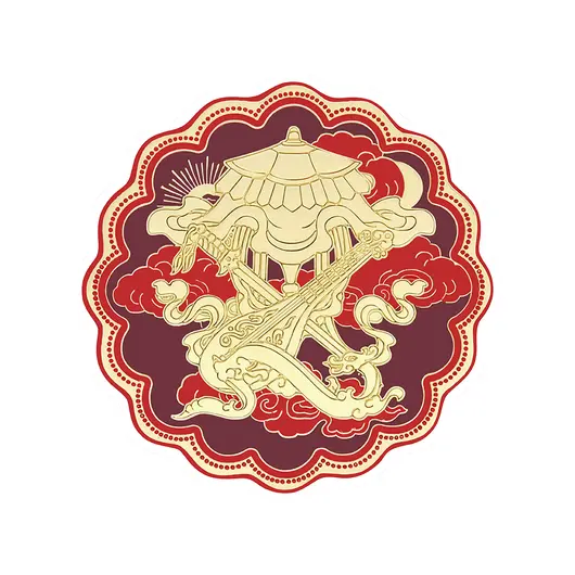 Abtibild sticker Feng Shui cu cele 4 arme pentru protectie 2025, mare