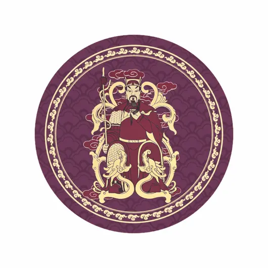 Abtibild sticker Feng Shui de protectie Tai Sui 2025, mare