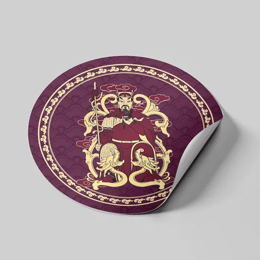 Abtibild sticker Feng Shui de protectie Tai Sui 2025, mic, imagine 2
