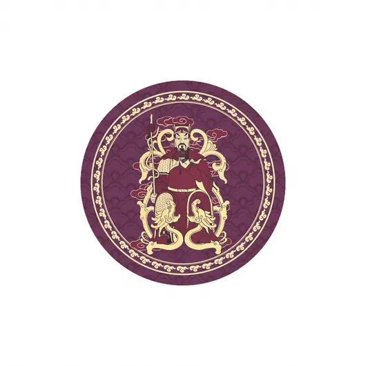 Abtibild sticker Feng Shui de protectie Tai Sui 2025, mic